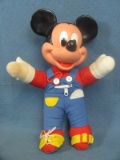 Disney's Mickey Mouse Doll – Cloth body with Plastic Head – 14” tall – See Description