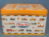 Rectangular Tonka Toys Tin – Images of Truck Around The side – Popcorn Tin – 13” x 9” x 7 ½”
