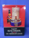 Seagram's Benchmark American Legion 57th National Convention Ceramic Bottle Holder – In original box