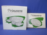 Primavera Five Piece Embossed Salad Set & Embossed Serving Platter(x2) – In original boxes – Great c