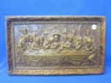 Genuine Burwood “The Last Supper” Wall Hanging – 15” x 9” - As shown