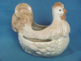 Chicken / Hen shaped Planter – Marked MC5 1/16/84 on bottom – About 10” x 8” x 7”