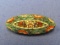 Vintage Micro Mosaic Pin/Brooch – Made in Italy – 1 5/8” long