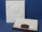2 Display Trays for Rings – White Leather – Larger is 11 3/4” x 10” & is heavy