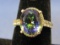 Sterling Silver Ring w Oval Mystic Topaz – Size 7 – Total weight is 3.3 grams – New w Tag