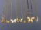 Lot of 7 Butterfly Necklaces – Costume Jewelry – All Different – Various Lengths