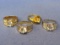 4 Costume Cocktail Rings – Goldtone & Silvertone – Size 7 to 8 – Good condition