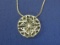 Reversible Sterling Silver Pendant – 18” Sterling Chain – Pendant is 1” - Weight is 9.3 grams