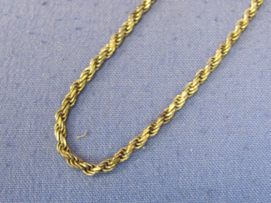 Sterling Silver French Rope Chain – 30” long – Made in Italy – Weight is 20.1 grams