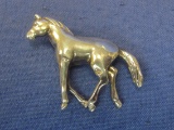 Nice Sterling Silver Horse Pin – About 1 1/2” - Weight is 10.4 grams