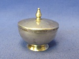 Gorham Sterling Silver Covered Dish – 1 1/2” in diameter – Saccharin holder? 22.3 grams