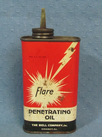 Flare Penetrating Oil Tin – The Bell Company Chicago, Ill – 8 fl. oz. - Stock No. 94F-8