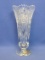 Lead Crystal Vase by Nachtmann – Made in Germany – 8 /2” tall – Sawtooth Edge