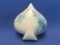 Royal Bayreuth Porcelain Trinket Box – Hand Painted Blue Floral – Leaf Shape – 3 1/4” long