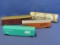 4 Toy Train Cars – 2 are marked “Bachmann– Longest is 7 3/4”