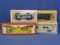 Mixed Lot of 4 Train Cars in Boxes – Tyco – Life-Like – Bachmann – Model Power