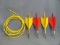 Red & Yellow Lawn Darts (4) & Two Rings