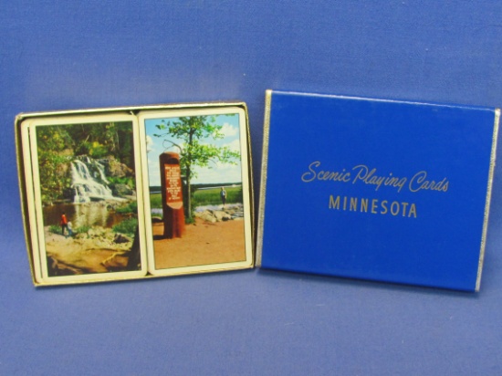 2 Vintage Decks of Playing Cards – Scenes of Minnesota – Black & White – Complete