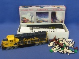 Santa Fe Engine by Bachmann – Plastic Animals – Kit by Walthers w Instructions