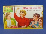 “Sewing Susan” Vintage Needle Book – Missing only 1 – Faded on back side