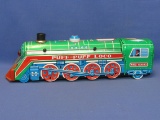 Puff-Puff Loco - Battery Operated Tin Litho – Works – 15 3/4” long – Makes Noise, Moves, etc..