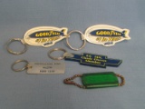 Automobile Related Keychains – Goodyear – SE Chevy & Ford Members – Bruce Motor Company Bird