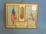 1944 Calendar Advertisement American State Capitol Picture With Thermometer – Rollins Truck Service