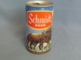 Schmidt Beer Can With Old Time Plow & Horses – The Brew That Grew With The Great Northwest