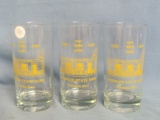 Three 50th Anniversary 1931-1981 Drinking Glasses – Peoples State Bank Cleveland Minnesota