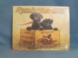 Remington Metal Sign – Black Labrador Retriever Puppies – Dated 2001