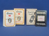 2 Decks Advertising Playing Cards – Coors Beer – Guckenheimer American Whiskey – Complete