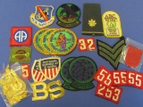 Mixed Lot of Patches & Letters – Boy Scout – Bowling – Ski Instructor & more