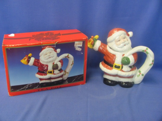 Santa Claus Teapot – World Bazaars Inc. - Original Box – Stands 7 ½” Tall