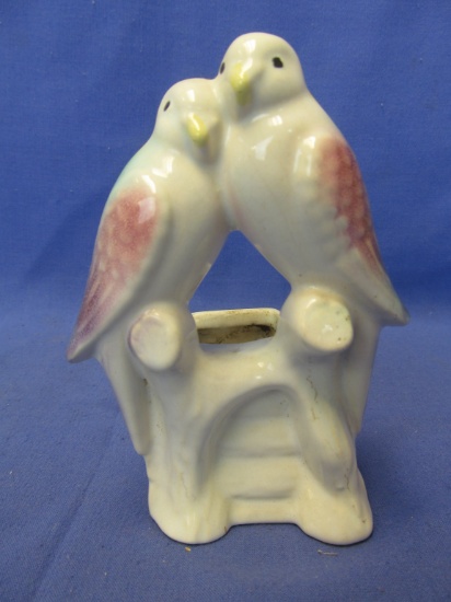 Vintage Bird Planter – Love Birds – Looks like it might be Morton – Unmarked – Stands appx 5” T