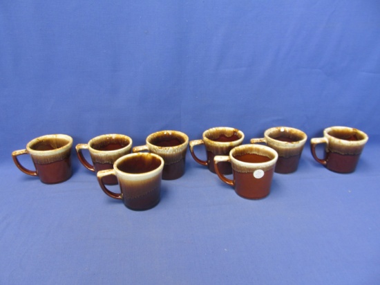 Set of 8 Mc Coy Coffee Mugs – Each marked Mc Coy USA & Logo on the bottoms