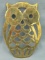 Vintage Owl Trivet – Marked FB Rogers Italy – 8 5/8” T x 5 3/4” W – F.B.R. E.P. Zinc