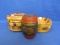 3 Vintage Turned Wood Items: Painted Box, & 2 Marquetry Bowls (one has a cover)