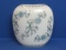 Light Blue Floral Pillow Vase – Andrea by Sadek – Made in Japan – 7 1/4” tall