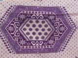 Woven Wool Prayer Rug? Tapestry? Purple & Light Pink - B&F Alirezda Yazd-Export