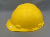 V-Gard Yellow Plastic Safety Helmet – ANSI Z89.1 – 1981 - Used Condition
