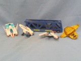 Transformers & Other Space Related Toys – 5 Pieces – Some Wear – Not Sure if Complete