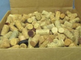 Wine Bottle Corks – Used – Some With Plastic Top – Box is Full – 12 ¼ x 12 ¼ x 12 ½ Inches