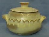 Frankoma Pottery 245 Covered Bean Pot – White Glaze