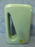 Vintage Haeger Pottery Vase – Rectangular with Teardrop cut-out “handle” 9 3/4” Tall x 5 1/2” W X3”