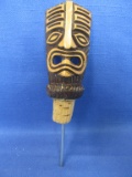 Vintage Tiki Head Auto Pour Liquor Bottle Cork – 6” Long – Hawaii C 43