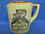 Monmouth Mug w/  Design “ Prof. Barber's Goose-Grease Produces a Luxuriant Moustache”