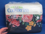Full Bed Set – Country Inn by Stevens “Cotswold Garden” - Made in USA – New Old Stock