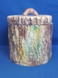Ceramic Cookie or Biscuit Jar – 1988 Boundary Waters by Dayton Hudson – Tree Stump