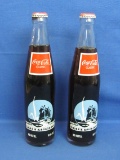 2 Coca-Cola Classic Bottles – 1989 North Dakota Centennial Celebration – 10 oz