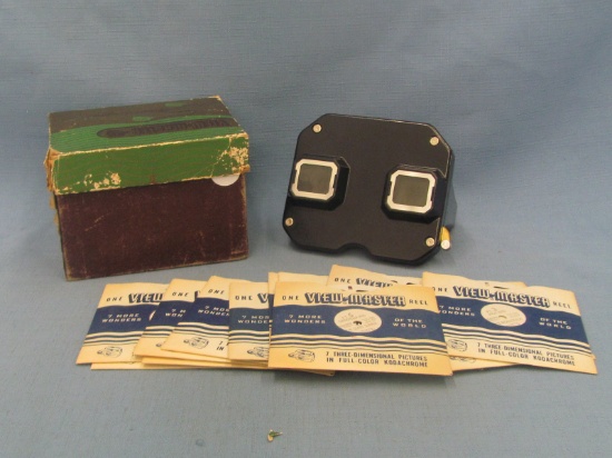 Sawyer's View Master in Original Box With 12 Reels – Works – Reels Dated 1946-1950